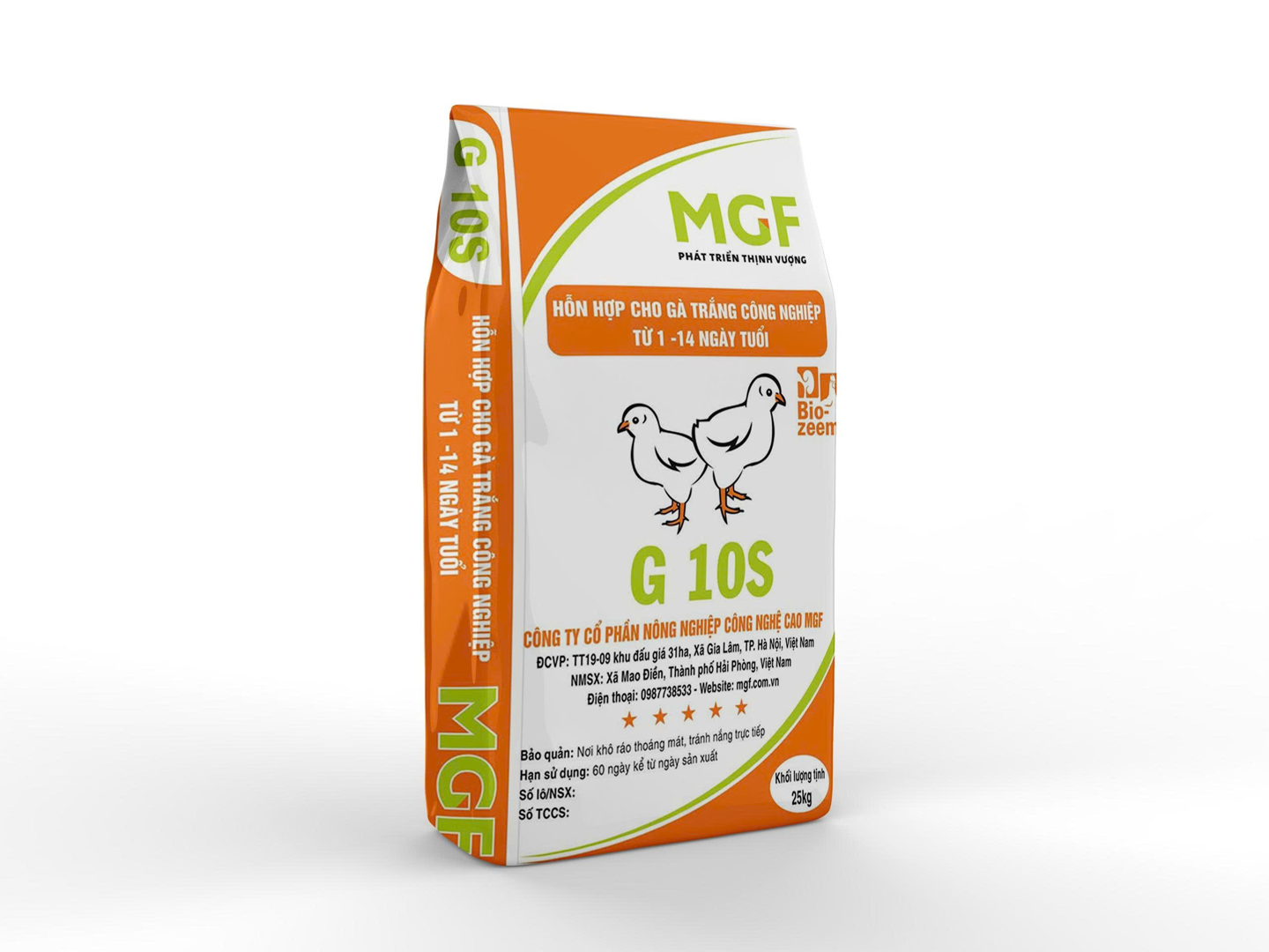 Hỗn hợp cho gà trắng công nghiệp G 10S