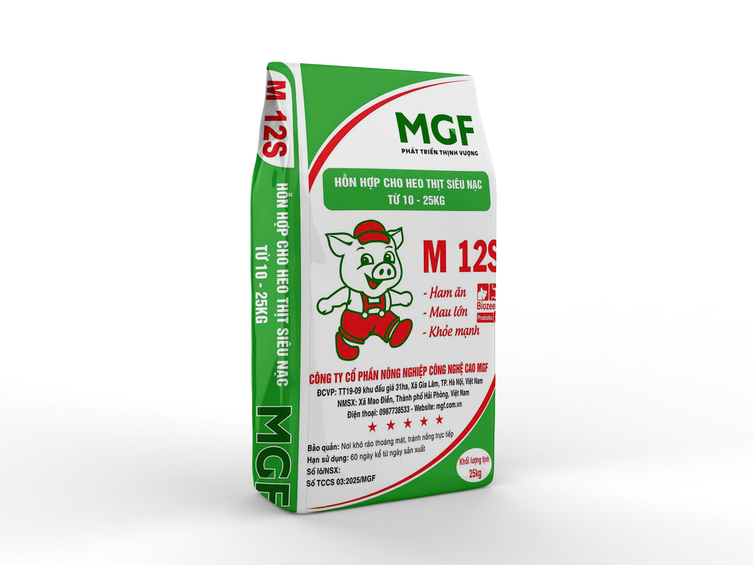 HỖN HỢP CHO HEO THỊT SIÊU NẠC TỪ 10–25 KG