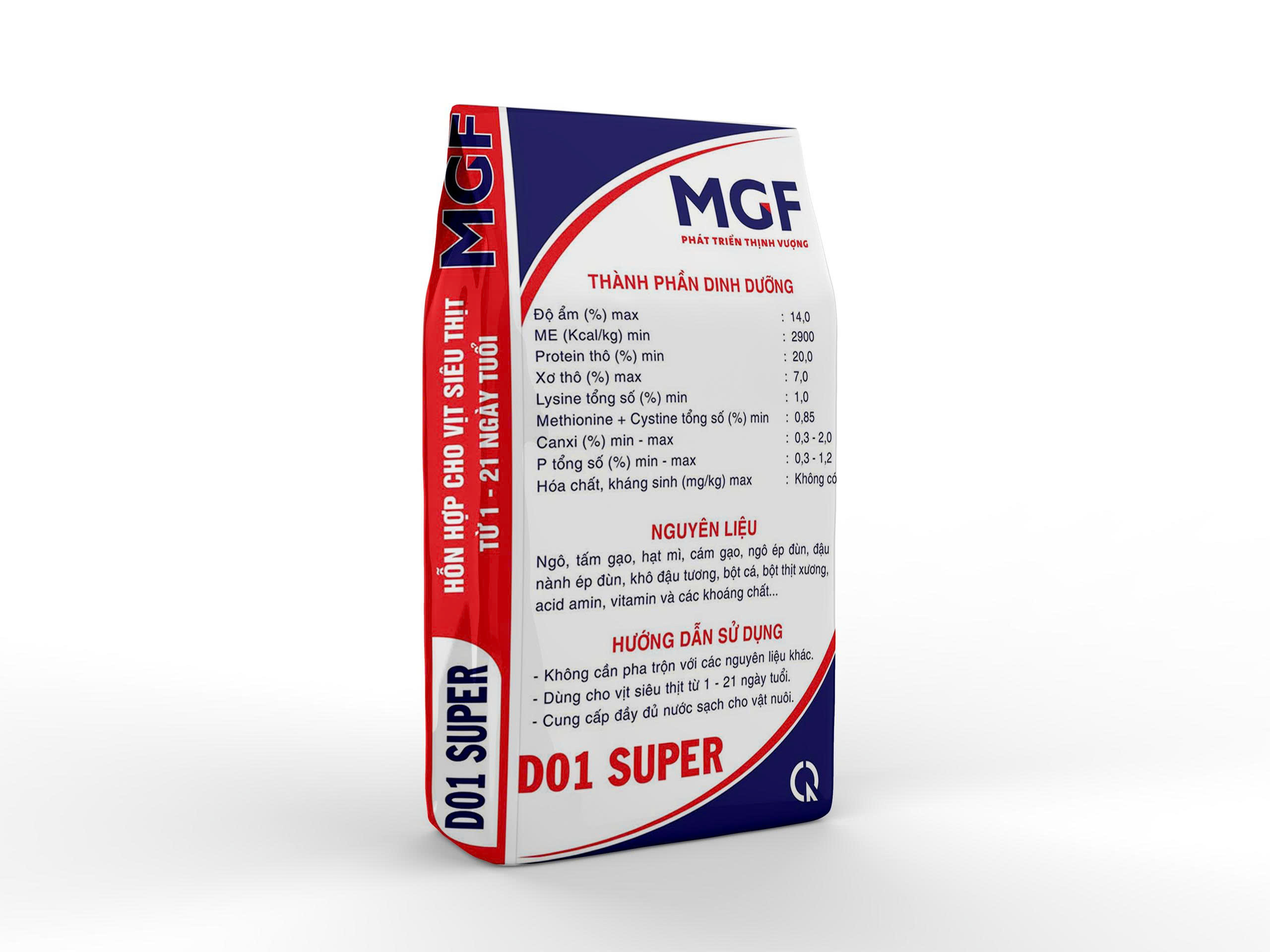 HỖN HỢP CHO VỊT SIÊU THỊT TỪ 1–21 NGÀY TUỔI - Ảnh 2