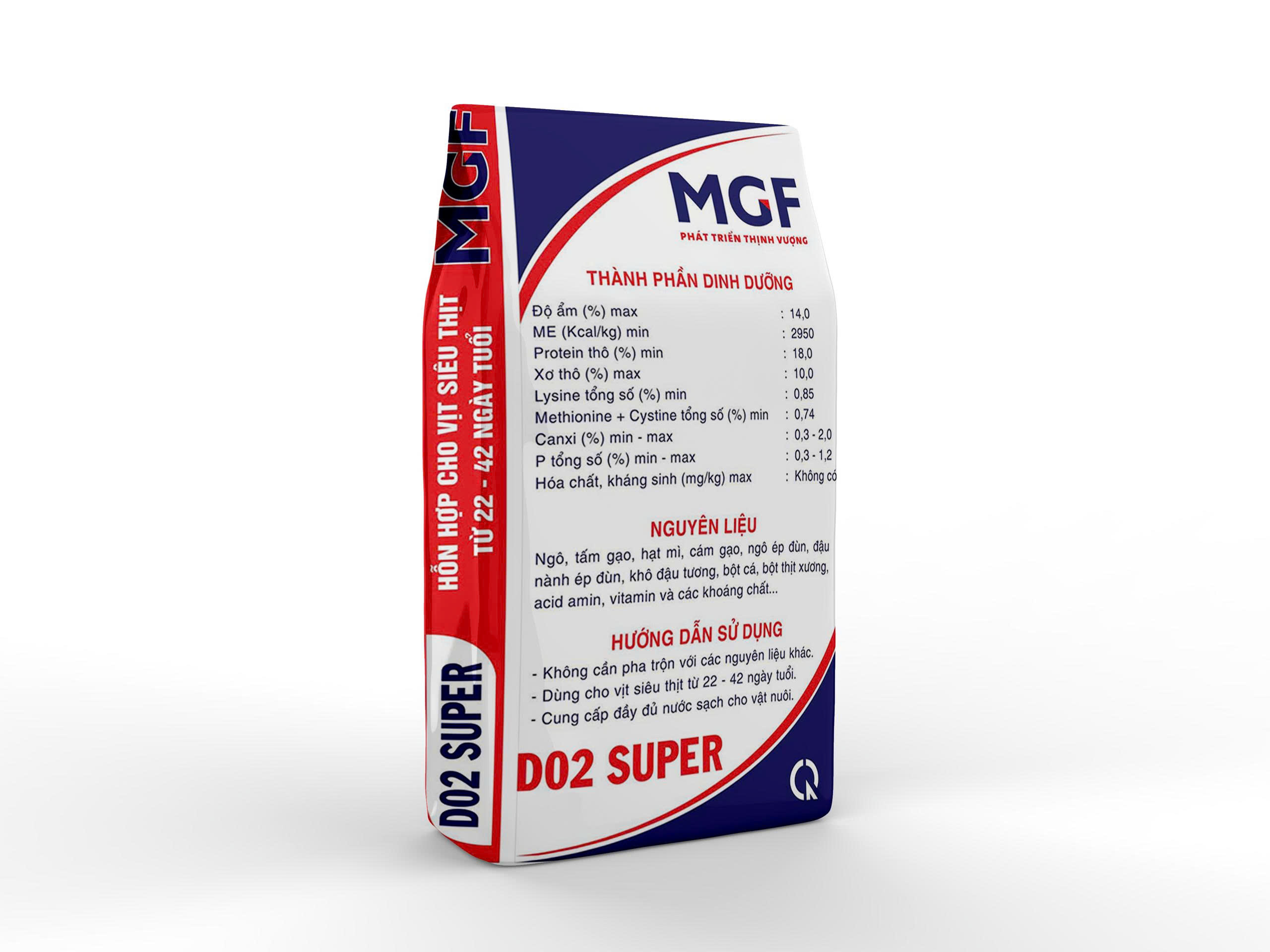 HỖN HỢP CHO VỊT SIÊU THỊT TỪ 22–42 NGÀY TUỔI - Ảnh 2