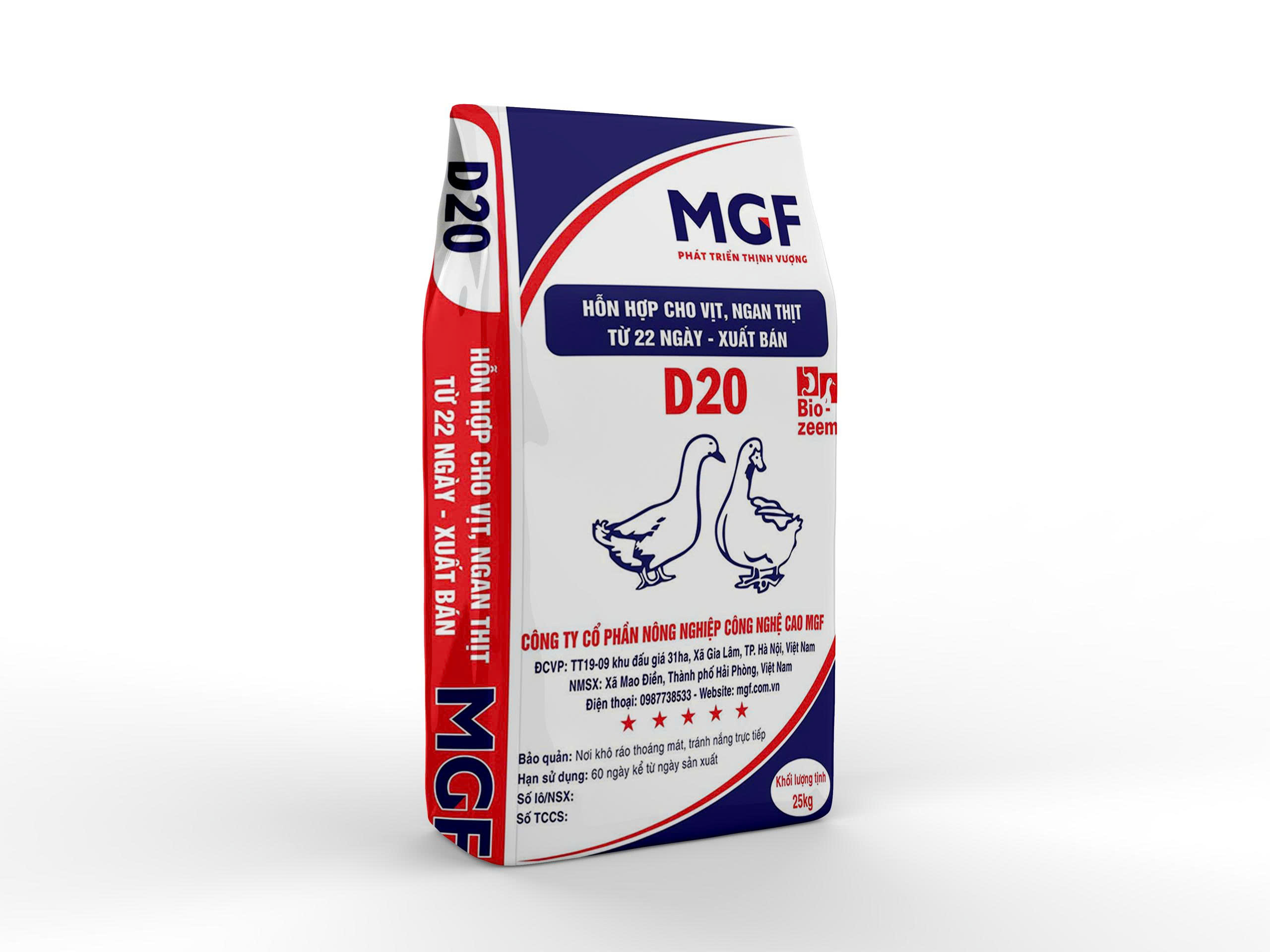 HỖN HỢP CHO VỊT, NGAN THỊT TỪ 22 NGÀY