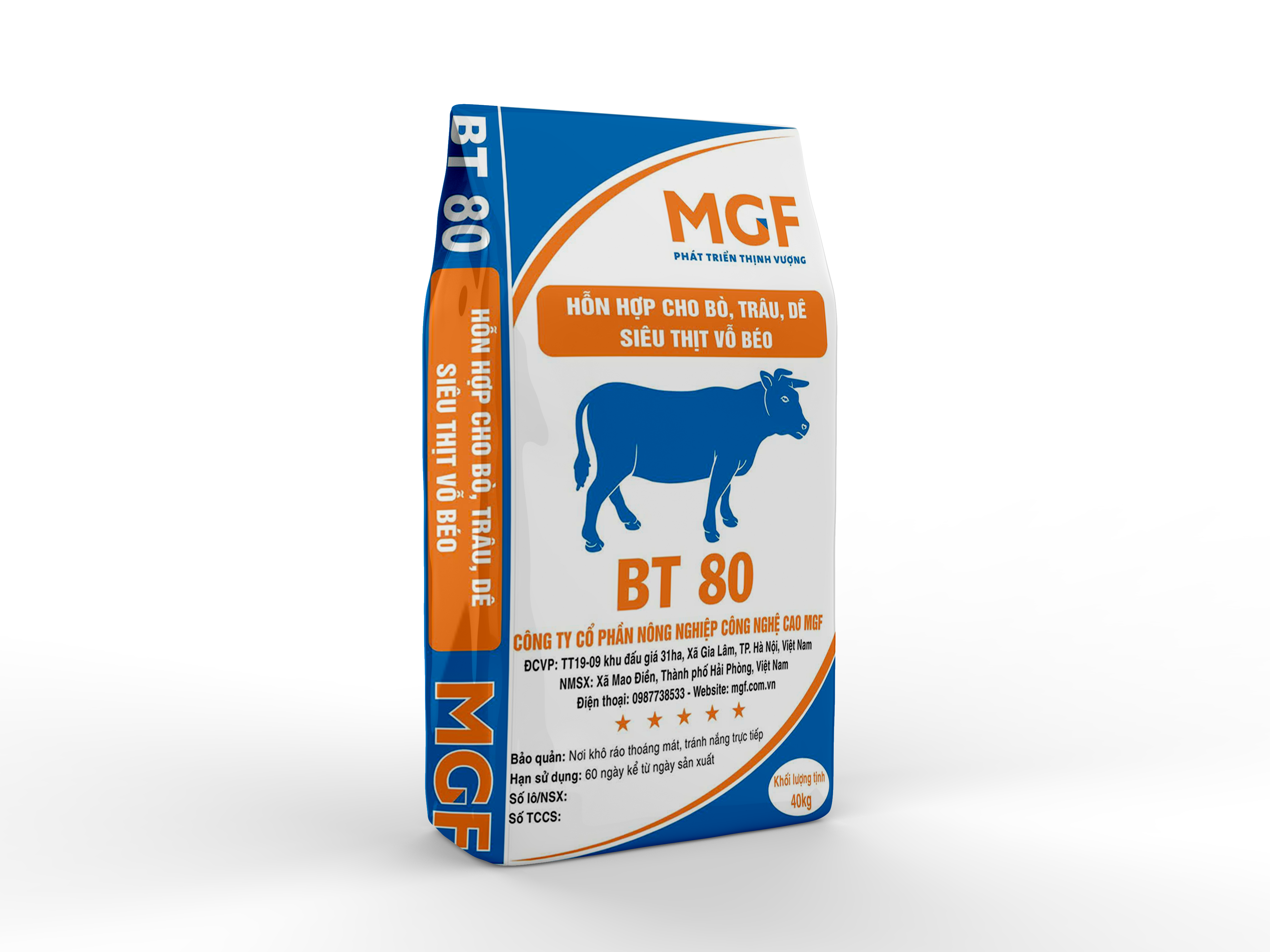 THỨC ĂN HỖN HỢP BT 80 CHO BÒ, TRÂU, DÊ SIÊU THỊT VỖ BÉO